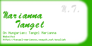 marianna tangel business card